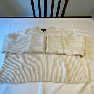 Banana Republic cropped chunky merino cashmere sweater.